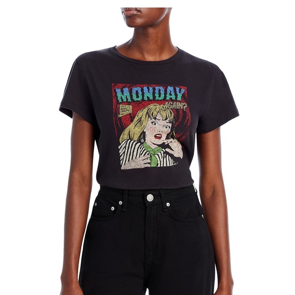 Re/Done Tops - Re/Done Classic Monday Graphic Tee